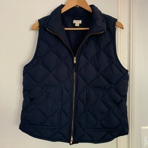 J crew navy vest